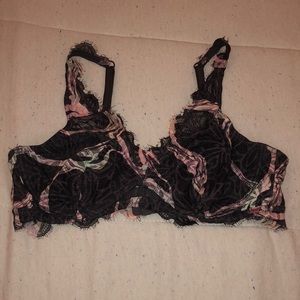 PINK lace bralette.